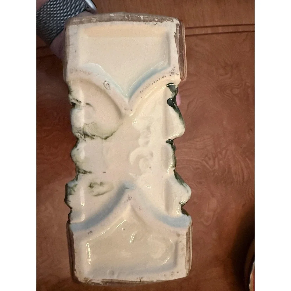 Vintage McCoy White Triple Calla Lily Vase